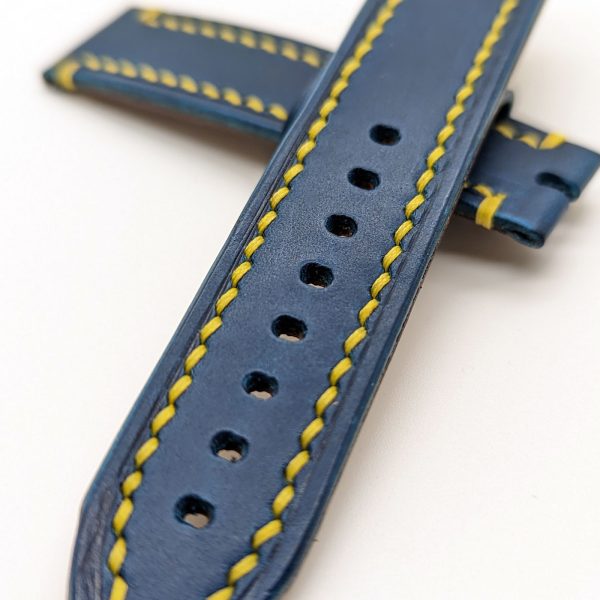 Blue Buttero Leather Strap