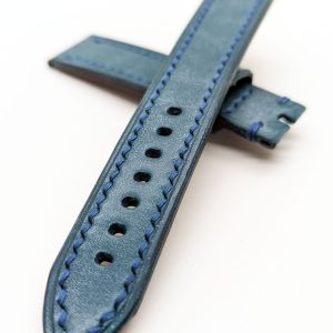 Wax Blue Buttero Leather Strap