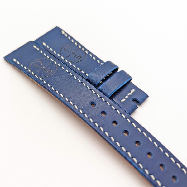 MoonSwatch Buttero Blue Leather Strap