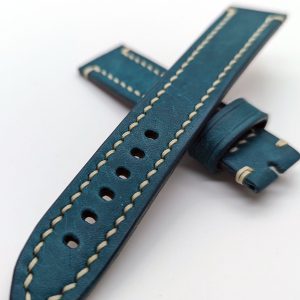 pueblo Blue leather strap