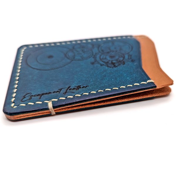 Custom made Vertical Card holder with engraved mechanical watch movements #2